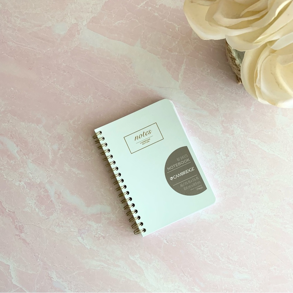 Cambridge Mint Green Mini Spiral Notebook